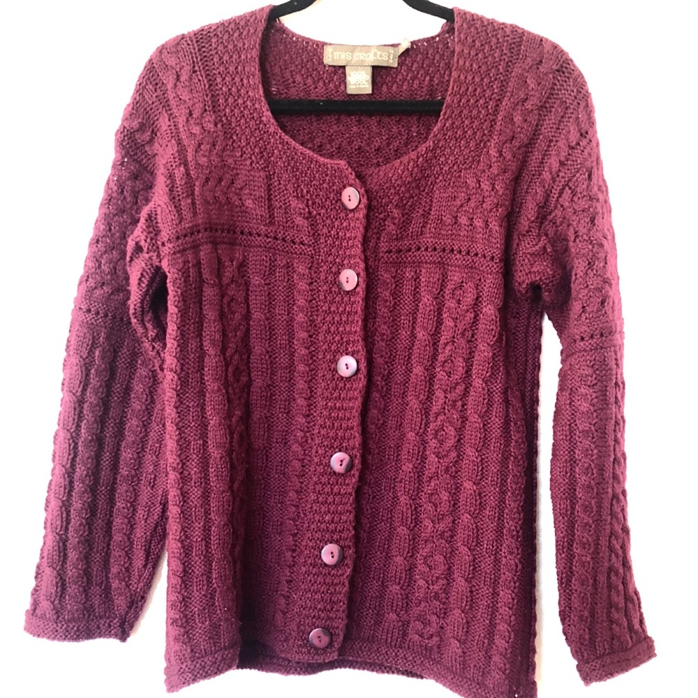 SOLD Inis Crafts Merino Wool Sweater from Ireland
